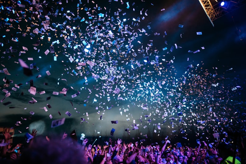 Evenement met professioneel licht en geluid
